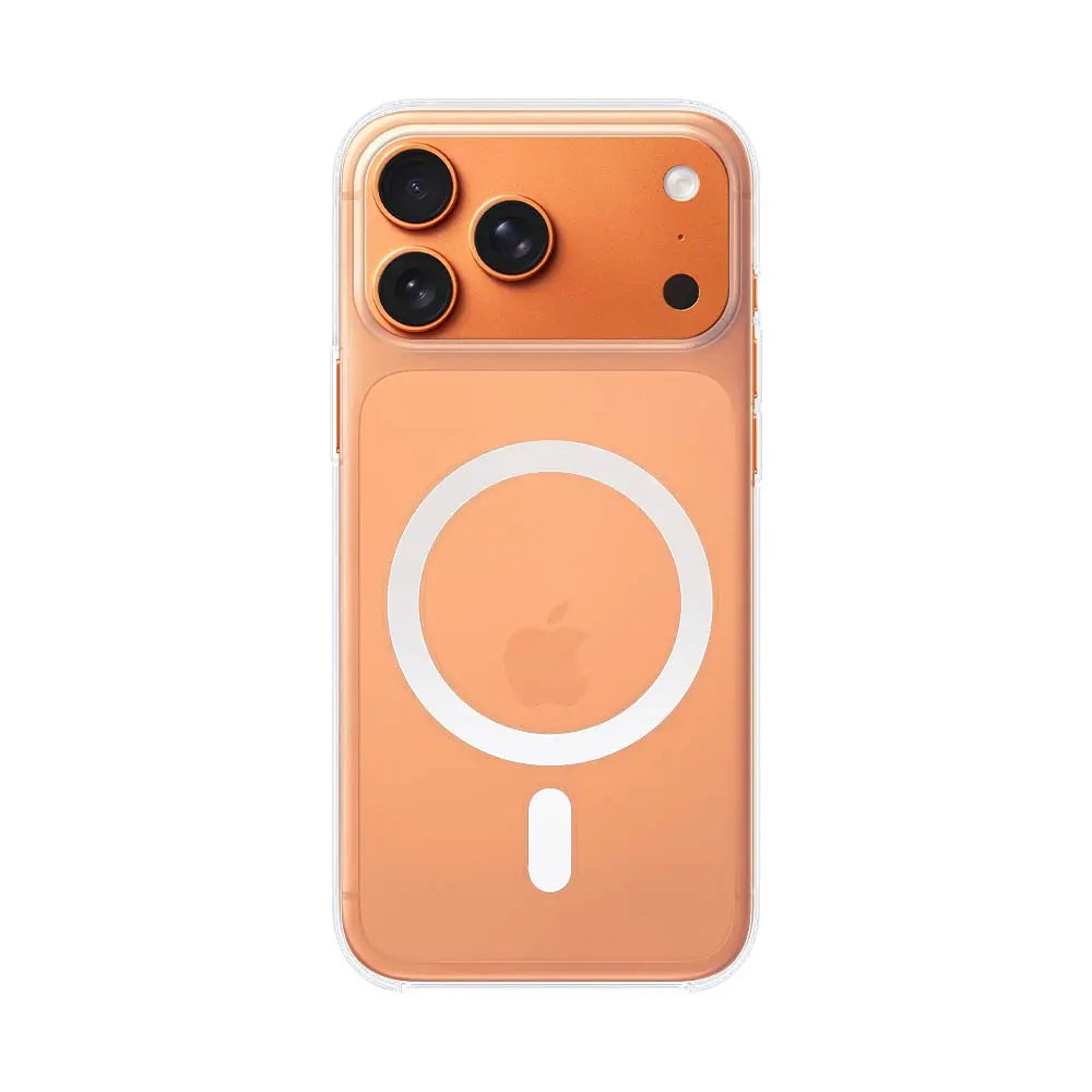 Coque Silicone MagSafe Compatible pour Apple iPhone 17 Pro Transparent